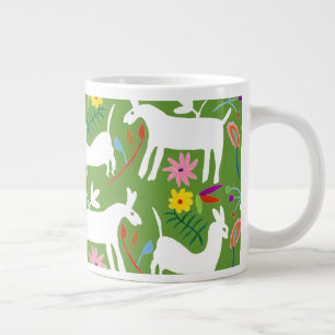 Modernes Otomi-Design  Lama Donkey Design Jumbo-Tasse