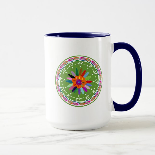 Modernes Otomi-Design Tasse (Rechts)