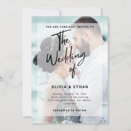 Modernes Overlay-Foto - Hochzeit individuell gesta Einladung