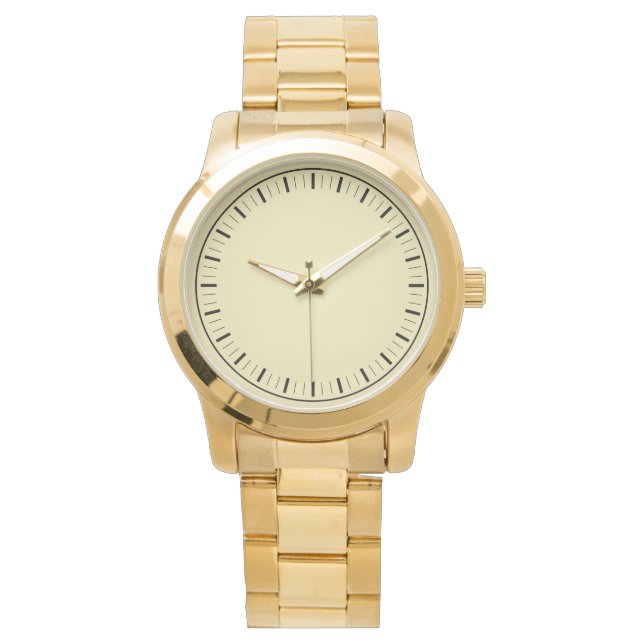 Modernes Oversized Men Gold Armbanduhr (Vorderseite)