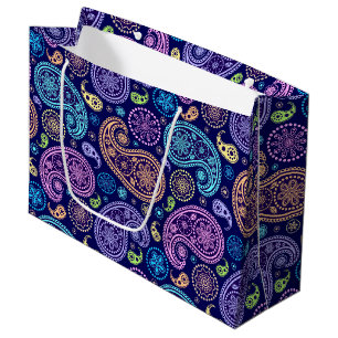 Modernes Paisley-Muster Große Geschenktüte