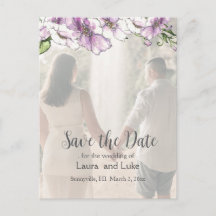 Modernes Pansy-Save the Date-Foto