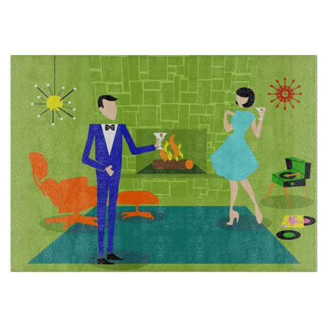 Modernes Pappbrett aus dem Mittelalter Schneidebrett (Vorderseite)