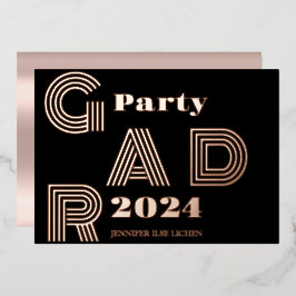 MODERNES PARTY FOLIENEINLADUNG
