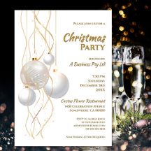 Modernes Party für Schwarz-weiße und goldene Weihn