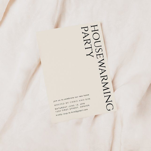 Modernes Party mit eleganten Zimmern Einladung (Von Creator hochgeladen)