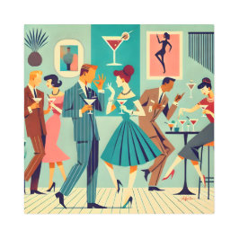 Modernes Party Mitte des Jahrhunderts Der Martini-