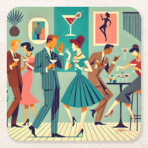 Modernes Party Mitte des Jahrhunderts Der Martini-