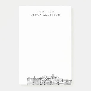 Modernes Pasadena Berufliches Geschenk Personalisi Post-it Klebezettel