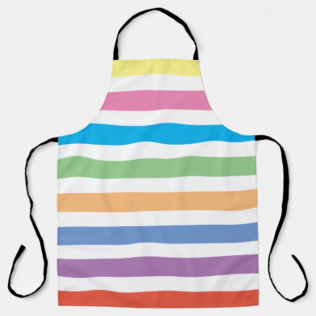 MODERNES PASTEL FARBIG STRIPE SCHÜRZE (Vorderseite)