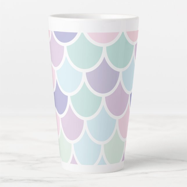 Modernes Pastel mit schönem Mermaid-Muster mit Nam Milchtasse (Vorderseite)