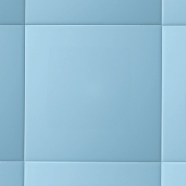 Modernes Pastel Solid Color Baby Blue Fliese (Von Creator hochgeladen)