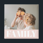 Modernes Pastell Pink-Foto Magnet<br><div class="desc">Modernes Pastell Pink-Foto</div>