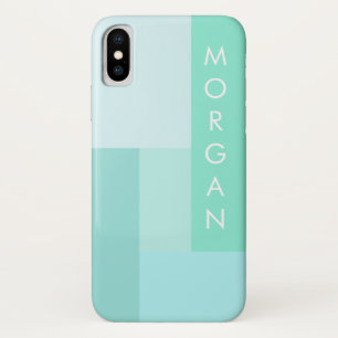 modernes pastellgeometrisches Monogramm Case-Mate iPhone Hülle