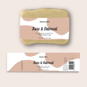 Modernes, pastellrosa Seifendesign