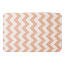 Modernes Peachy Orange Zickzack