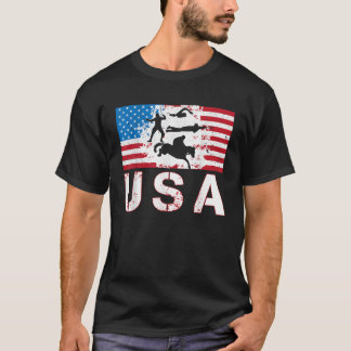 Modernes Pentathlon USA Team US-Flagge US-Männer z T-Shirt