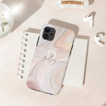 Modernes Perlenschwirl Iridescent Individuelle Nam Case-Mate iPhone Hülle<br><div class="desc">Mit unserem modernen und stilvollen hellen Perlmutt-Design mit personalisiertem Namen & Monogramm verleihen Sie Ihrem Handy einen stilvollen Look. Original-Kunstwerk von Moodthology Papery.</div>