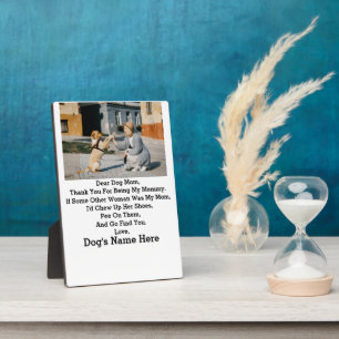 Modernes Personalisiert Hunde Mama Mothers Day Fot Fotoplatte