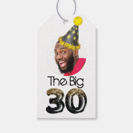 Modernes Personalisiertes 30. Geburtstag Foto Geschenkanhänger