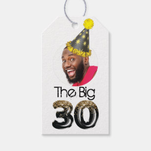 Modernes Personalisiertes 30. Geburtstag Foto Geschenkanhänger