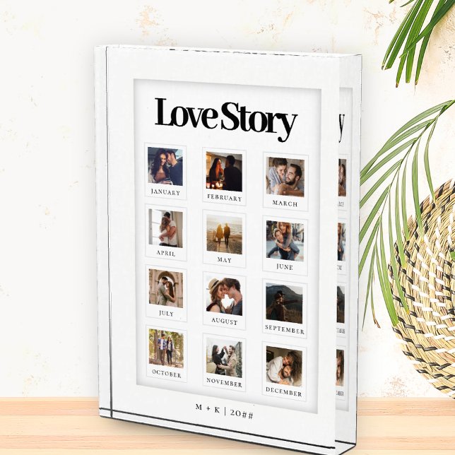 Modernes Personalisiertes Couple Liebe Story Foto (Von Creator hochgeladen)