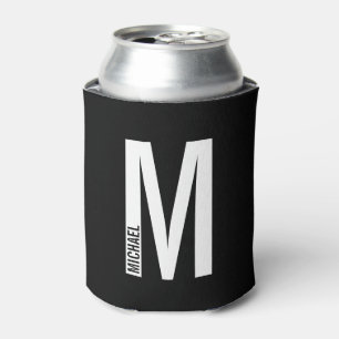 Modernes Personalisiertes Fettgewebe, Monogramm un Dosenkühler