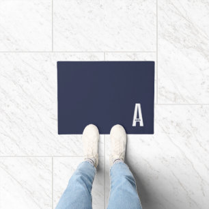 Modernes Personalisiertes Fettmonogramm und Name Fußmatte