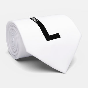 Modernes Personalisiertes Fettmonogramm und Name Krawatte