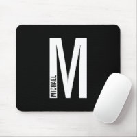 Modernes Personalisiertes Fettmonogramm und Name