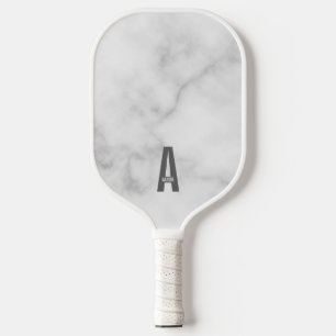 Modernes Personalisiertes Fettmonogramm und Name Pickleball Schläger