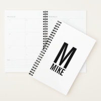 Modernes Personalisiertes Fettmonogramm und Name