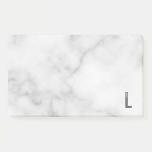 Modernes Personalisiertes Fettmonogramm und Name Post-it Klebezettel