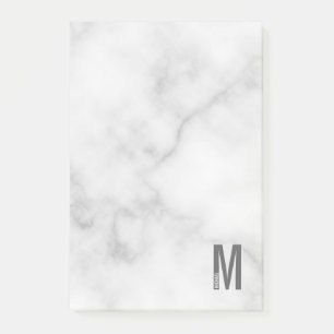 Modernes Personalisiertes Fettmonogramm und Name Post-it Klebezettel