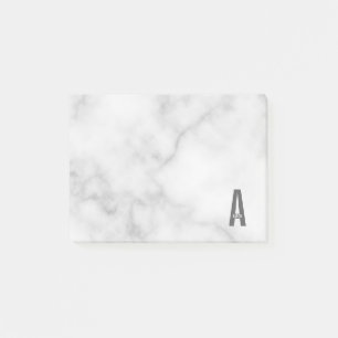 Modernes Personalisiertes Fettmonogramm und Name Post-it Klebezettel