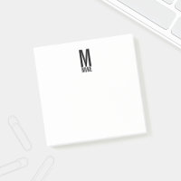 Modernes Personalisiertes Fettmonogramm und Name