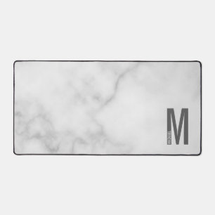 Modernes Personalisiertes Fettmonogramm und Name Schreibtischunterlage