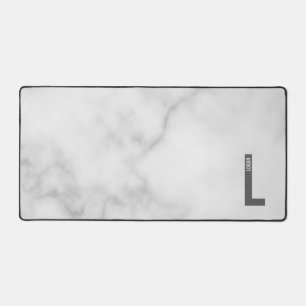 Modernes Personalisiertes Fettmonogramm und Name Schreibtischunterlage