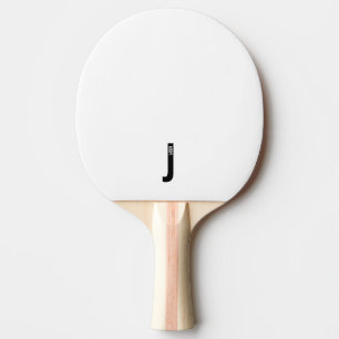 Modernes Personalisiertes Fettmonogramm und Name Tischtennis Schläger