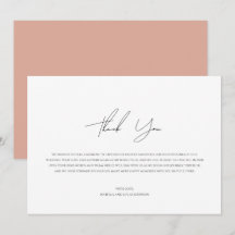 Modernes Personalisiertes Foto Flat Danke Karte