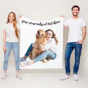 Modernes Personalisiertes Foto Fleecedecke