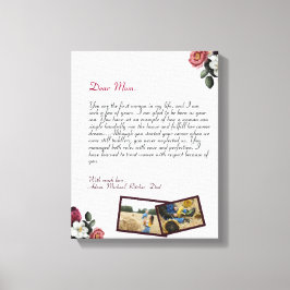 Modernes Personalisiertes Liebe Beleg Handgeschrie Leinwanddruck
