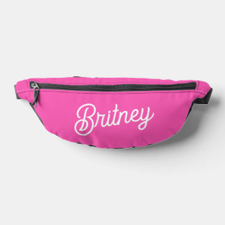 Modernes, Personalisiertes Monogramm mit Hot Pink  Bauchtasche