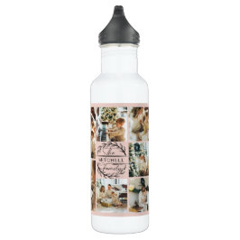 Modernes Personalisiertes Monogramm und Fotolack R Edelstahlflasche