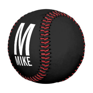 Modernes Personalisiertes Monogramm und Name Baseball