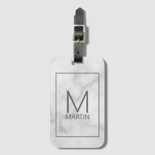 Modernes Personalisiertes Monogramm und Name Gepäc Gepäckanhänger