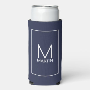 Modernes Personalisiertes Monogramm und Name könne Selters Dosenkühler