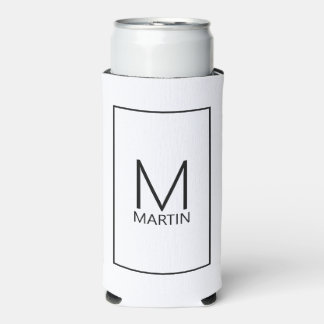 Modernes Personalisiertes Monogramm und Name könne Selters Dosenkühler