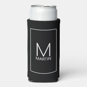 Modernes Personalisiertes Monogramm und Name könne Selters Dosenkühler
