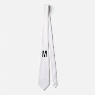 Modernes Personalisiertes Monogramm und Name Krawatte